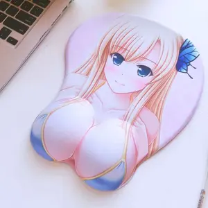 Özel baskılı mouse pad mikrofiber silika jel ofis mouse pad zarif 3d animasyon tasarım mouse pad