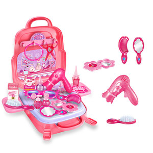 Sac à dos portable 3-en-1 pour enfants : jeu <span class=keywords><strong>de</strong></span> <span class=keywords><strong>maquillage</strong></span>, <span class=keywords><strong>coiffure</strong></span> <span class=keywords><strong>et</strong></span> beauté - Product Image 1