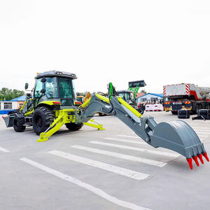 Envío de Maquinaria para Movimiento de Tierras: Minicargadora 4x4 con Retroexcavadora de Ruedas, Motor Diésel EPA para Uso Agrícola, Retroexcavadora Cargadora Excavadora - Product Image 4