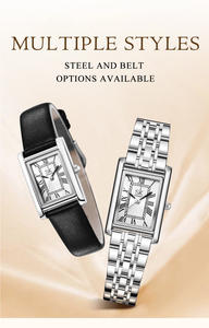 Reloj Elegante Cuadrado para Mujer con Números Romanos, Esfera con Efecto Rayos de Sol, Correa de Cuero, Reloj de Cuarzo para Oficina - Product Image 4