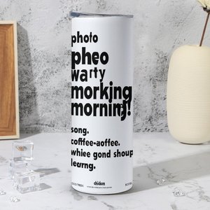 Vaso Térmico de Acero Inoxidable de 20 oz con Diseño Personalizado, Taza de Viaje Aislada con Tapa Hermética - Product Image 4