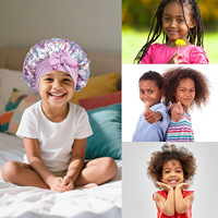 Bonnet Satin Anak dengan Logo Custom, Cetakan Unicorn Lucu, Penutup Kepala Tidur dengan Tali Ikat, Dapat Disesuaikan, untuk Penggunaan Sehari-hari Anak Perempuan, Cocok untuk Semua Musim