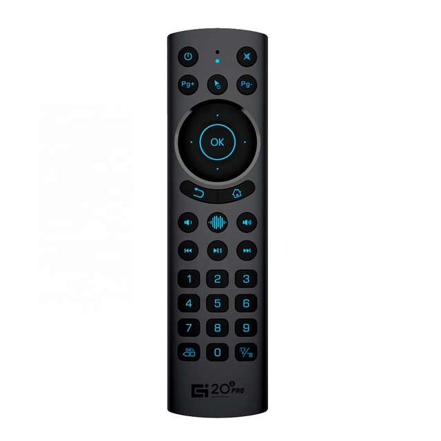 G20SPRO BT 2.4G Wireless Air Fly Mouse Remote Voice Backlit 6 Gyroscope Air Mouse Remote Control for Smart TV