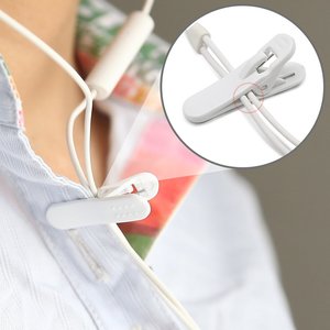 Clip de fixation de câble pour écouteurs filaires et microphones, pour MP3, à accrocher à la vêtement ou à la revers, idéal pour le sport - Vente en gros - Product Image 4