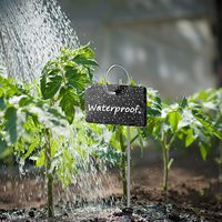 Großhandel Schiefer Pflanze Etiketten Wetterfeste Garten Zeichen Stein Blank Marker Tags Mit Edelstahl Pfähle