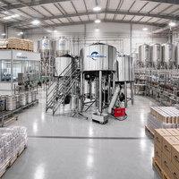 Équipement de brassage de bière à grande échelle clé en main Tonsen 20HL-50HL, système de brasserie complet de 2000L-5000L pour brasserie commerciale