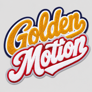 Wholesale Custom Glitter Felt Iron on Clothing Letter Style Patch Factory Price Chenille Patch - Product Image 2