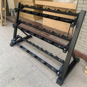 Home Gym Commercial Fitness Equipment Hex <strong>Dumbell</strong> Set With Rack Three-Layer Dumbbell Rack and <strong>Stand</strong> - Product Image 2