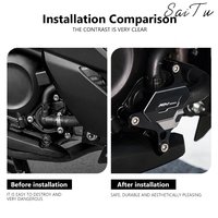 Protection de pompe à eau inférieure en aluminium SaiTu pour moto ADV 350/FORZA 350 avec garantie d'un an
