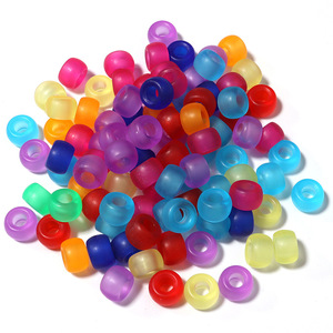 Bán Buôn 1800 cái/túi 6*9Mm Pony Hạt Cầu Vồng Màu Lỗ Lớn Acrylic Hạt 500G Cho Tự Làm Đồ Trang Sức Vòng Đeo Tay Vòng Cổ Làm - Product Image 6