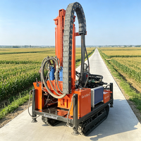 Foreuse hydraulique mobile sur chenilles pour puits d'eau, profondeur de forage 200m-300m, machine de forage de puits sur chenilles