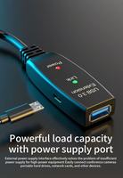 Cable de Extensión Activo USB 3.0 de 30 Metros, Cable de Extensión USB 3.0 de Tipo A Macho a Tipo A Hembra