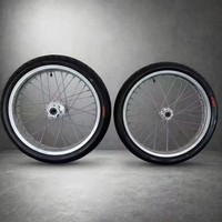 Kit de pneus chromés tout-terrain de 17 pouces, jeu de roues en aluminium CNC pour Surron Light Bee X Talaria MX4 MX5, pièces de moto tout-terrain