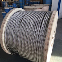 AISI 304/316 7X19 1-26mm Schutz-Edelstahl-Drahtseil Kabel Bestpreis für Flugzeugkabel für Decksgeländer
