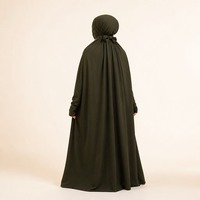 Mukena Abaya pour femmes avec trous pour les pouces, vêtements modestes, vêtements islamiques