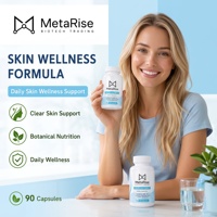 Kapsul Vitamin Herbal Campuran Alami, Formula Antioksidan untuk Pemurnian Kulit & Mengatasi Kulit Kusam, Tersedia Label Pribadi OEM