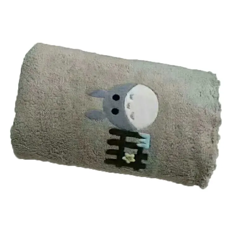 Toalla secadora de microfibra mágica personalizada, secado rápido, toalla de terciopelo coral de dibujos animados, toallas de mano baratas, 2021