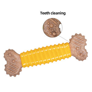 Yıkılmaz interaktif köpek oyuncak dayanıklı TPR kauçuk plastik yenilik karikatür stilleri kemik şekillendirme ses oyuncak çiğnemek oyuncak - Product Image 3