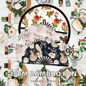 Abanico de Bambú Negro para Kung Fu, Plegable, Grande, Pintado a Mano, Tema Musical, Hecho a Mano, para Halloween y Año Nuevo, Venta al Por Mayor - Product Image 2