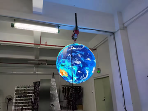 Kỹ thuật số biển p2.5 Giá hiển thị bóng Shaped Màn hình LED với màn hình cảm ứng 360 độ trong nhà Sphere LED Video Màn hình hiển thị - Product Image 5