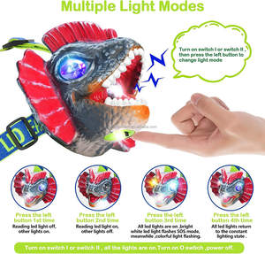 Фары для детей динозавр светодиодные фары игрушки с регулируемым оголовьем фонарик игрушка - Product Image 5