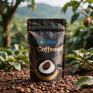 Bolsa de Café Personalizada con Fondo Plano, Paquetes de Café Personalizados, Bolsa de Empaque para Granos de Café con Impresión Personalizada - Product Image 3