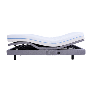 Cadre de lit ergonomique réglable avec soutien lombaire, massage du cou motorisé et contrôle par application, base de lit électrique intelligente à gravité zéro - Product Image 2