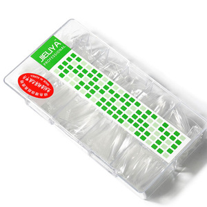 Demi-<span class=keywords><strong>patch</strong></span> d'extension d'ongle sans couture ultra-mince pièce d'ongle complète <span class=keywords><strong>patch</strong></span> d'orteil de ballet à double usage de couleur amande givrée - Product Image 1