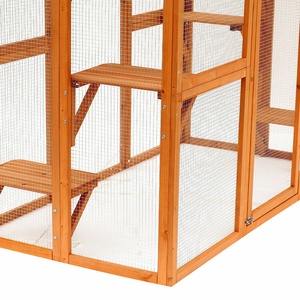 Cage à <span class=keywords><strong>chat</strong></span> en bois, abri <span class=keywords><strong>pour</strong></span> petits animaux, <span class=keywords><strong>grande</strong></span> <span class=keywords><strong>maison</strong></span> <span class=keywords><strong>pour</strong></span> <span class=keywords><strong>chat</strong></span>, <span class=keywords><strong>extérieur</strong></span> - Product Image 4