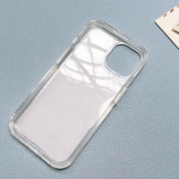 Coque de téléphone transparente 2D à sublimation double protection robuste 2 en 1 pour 14 15 Pro Max pour Samsung S23 Ultra
