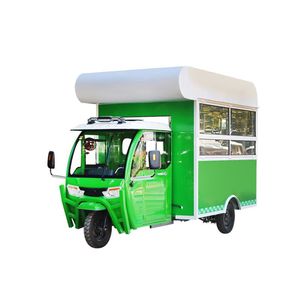 Camion de restauration mobile à trois roues en acier inoxydable, longueur 5,5 m, avec alimentation intégrée, pour la restauration rapide et les glaces, idéal pour les zones touristiques - Product Image 4