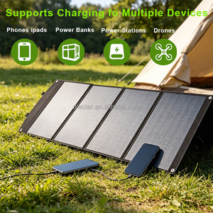 Kits de Paneles Solares Monocristalinos Plegables Portátiles de 100W 200W con Estuche de Transporte, Alta Eficiencia, Impermeables, para Estación de Energía - Product Image 3