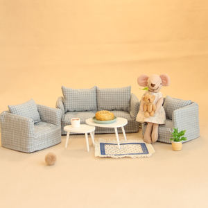 เฟอร์นิเจอร์หนูขนาดเล็กทำด้วยมือแบบนอร์ดิกสำหรับผู้ใหญ่เกมแบบโต้ตอบสำหรับครอบครัวบ้านตุ๊กตาขนาดเล็กสไตล์เรซิน - Product Image 3