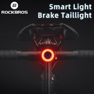 <span class=keywords><strong>ROCKBROS</strong></span>-Luz trasera para bicicleta de montaña o de carretera, luz trasera de noche para ciclismo, sensor de freno inteligente, luz de advertencia impermeable, accesorios para bicicleta - Product Image 2