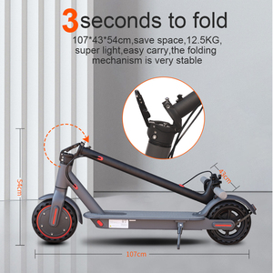 Monopattino Elettrico Portatile Leggero 12.5KG, Potenza 250W, Pneumatici Solidi da 8.5 Pollici, Impermeabile IP65, E-scooter per Adulti, Magazzino UE - Product Image 4
