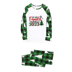 Joyeux Noël <span class=keywords><strong>Nouvel</strong></span> <span class=keywords><strong>An</strong></span> Vêtements Maman Fille Papa Fils Bébé Tenues Assorties 2 PCS Costume Famille Pyjamas Coton Homewear - Product Image 4