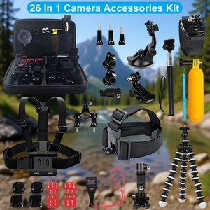 Kit de Accesorios para Cámara de Acción GoPro Hero, Correa de Pecho, Palo Selfie, Soporte Flotante, Trípode de 26 Pulgadas, Deportes al Aire Libre - Product Image 2