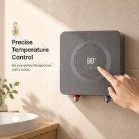 Chauffe-eau électrique instantané 5,5 kW sans réservoir pour eau chaude à la demande pour la douche de la salle de bain