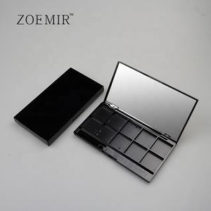 Faites votre fard à paupières étui maquillage haute qualité bricolage 10 couleurs fard à joues étui personnalisé noir fard à paupières Palette avec pinceau - Product Image 1