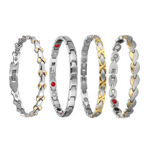 Bracciale magnetico regolabile in fabbrica in acciaio inox per artrite <span class=keywords><strong>gioielli</strong></span> in rame con <span class=keywords><strong>garanzia</strong></span> di 2 anni allevia il dolore - Product Image 1