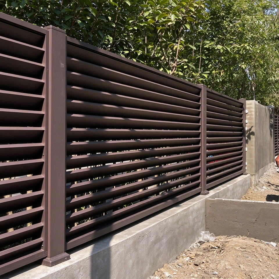 Heavy Duty Modular Aluminum Fence, Easy Installation Outdoor Privacy ...