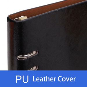 MY MOON PIE LZ 001 Custom Book Printing A5 <b>Refillable</b> Hardcover Modern Multifunction <b>Notebook</b> 100 Sheets <b>Leather</b> Lined 6-Ring - Product Image 3