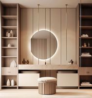 Meuble de chambre à coucher en bois de luxe moderne, coiffeuse avec fonction de maquillage pour hôtels et appartements, chambre à coucher
