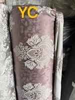 Tissu pour rideaux à fleurs en Polyester européen, doublure Jacquard, haute qualité, liquidation