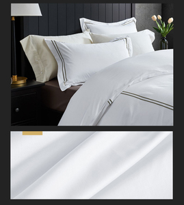 Il fornitore della cina ha usato il copriletto di progettazione del ricamo dell'hotel copriletto bianco dell'hotel copriletti dell'hotel del cotone o del poliestere - Product Image 6