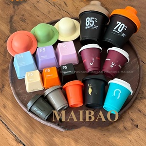 OEM Logo personnalisable Emballage en <span class=keywords><strong>PP</strong></span> réutilisable de qualité alimentaire Capsule de café de voyage écologique Couvercle de tasse Cacao Sérigraphie - Product Image 2