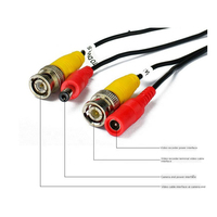 Kabel colokan BNC 20 meter dan colokan DC 2 in 1 untuk kamera Hd dan sistem CCTV DVR
