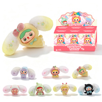 Candy Color Rabbit Pinocchio Blind Box Flocked Collectible Figurine Mystery Surprise Toy Cute Fuzzy Bunny Art Toy Decor Gifts