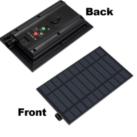 Contrôleur de charge solaire intelligent pour batterie au lithium OEM 3V-24V, panneau solaire en silicium polycristallin IP65 étanche tout noir 17%