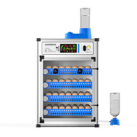 Incubateur automatique de 280 œufs de poule avec contrôle de température et d'humidité, double alimentation et plateau à œufs coulissant, modèle 2026